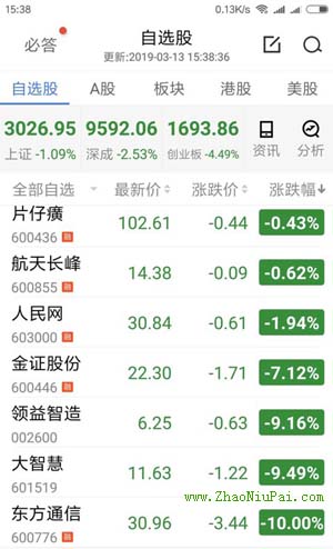 炒股记录