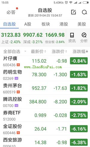 炒股记录