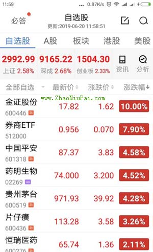 炒股记录