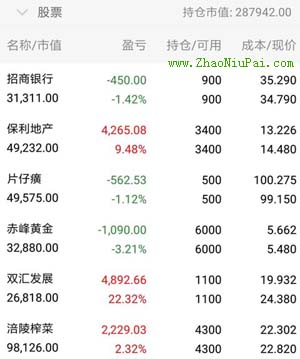 炒股记录