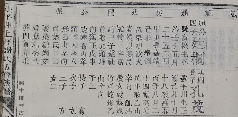 《连平州上坪谢氏五修族谱》记载廷棡、孔茂公.jpg
