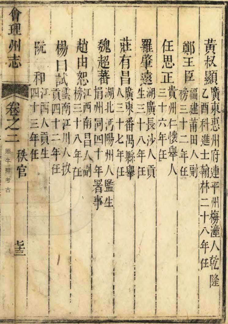 乾隆版《会理州志》记载知州黄叔显.jpg