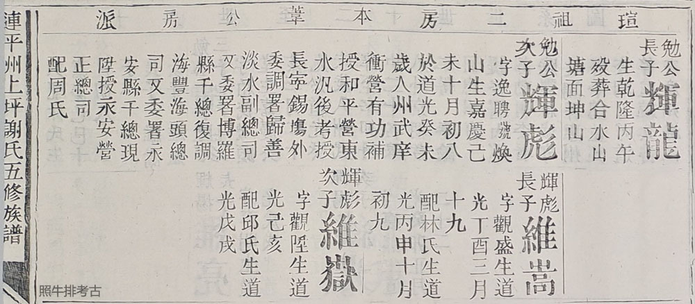 五修谱记载辉扬公的兄长：谢辉龙、谢辉彪.jpg