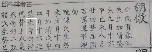 三修谱记载朝倣公 三修谱记载朝倣公.jpg