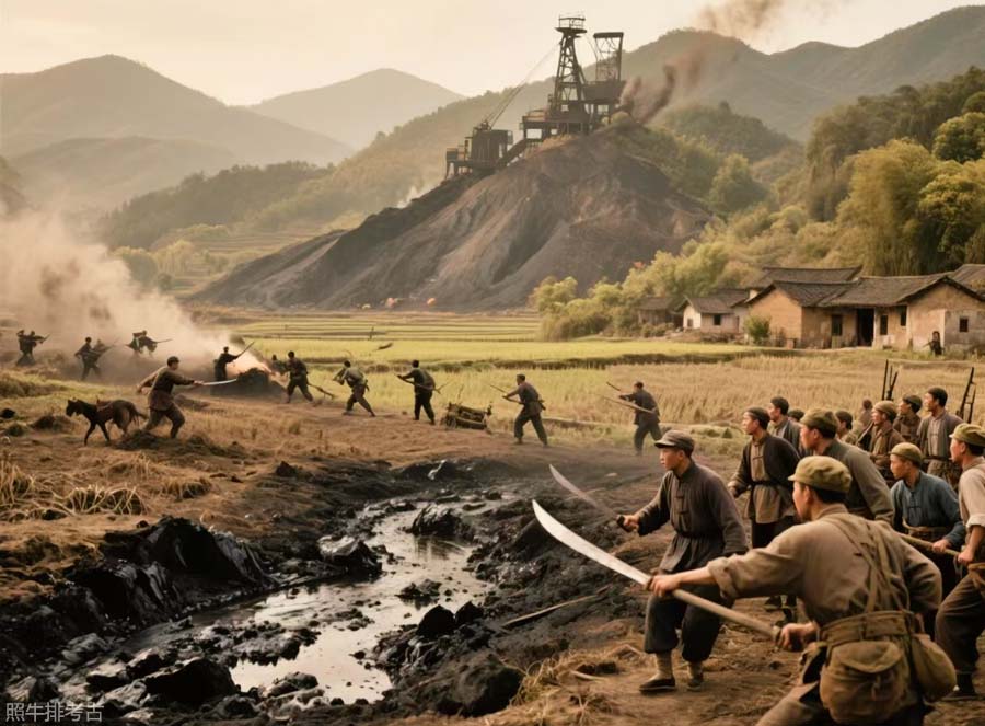 马屋山煤矿农民护田.jpg